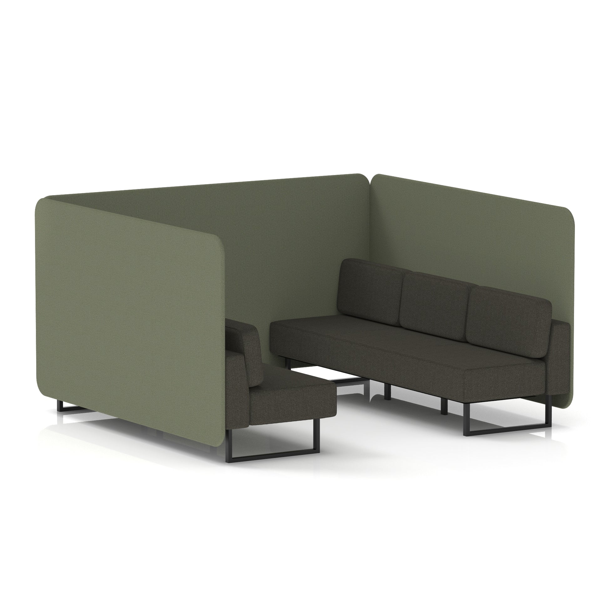 Brixworth Bench Booth in Two Tone