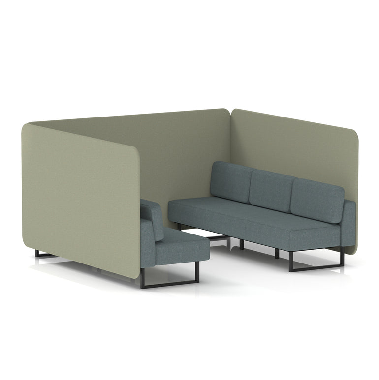 Brixworth Bench Booth in Two Tone