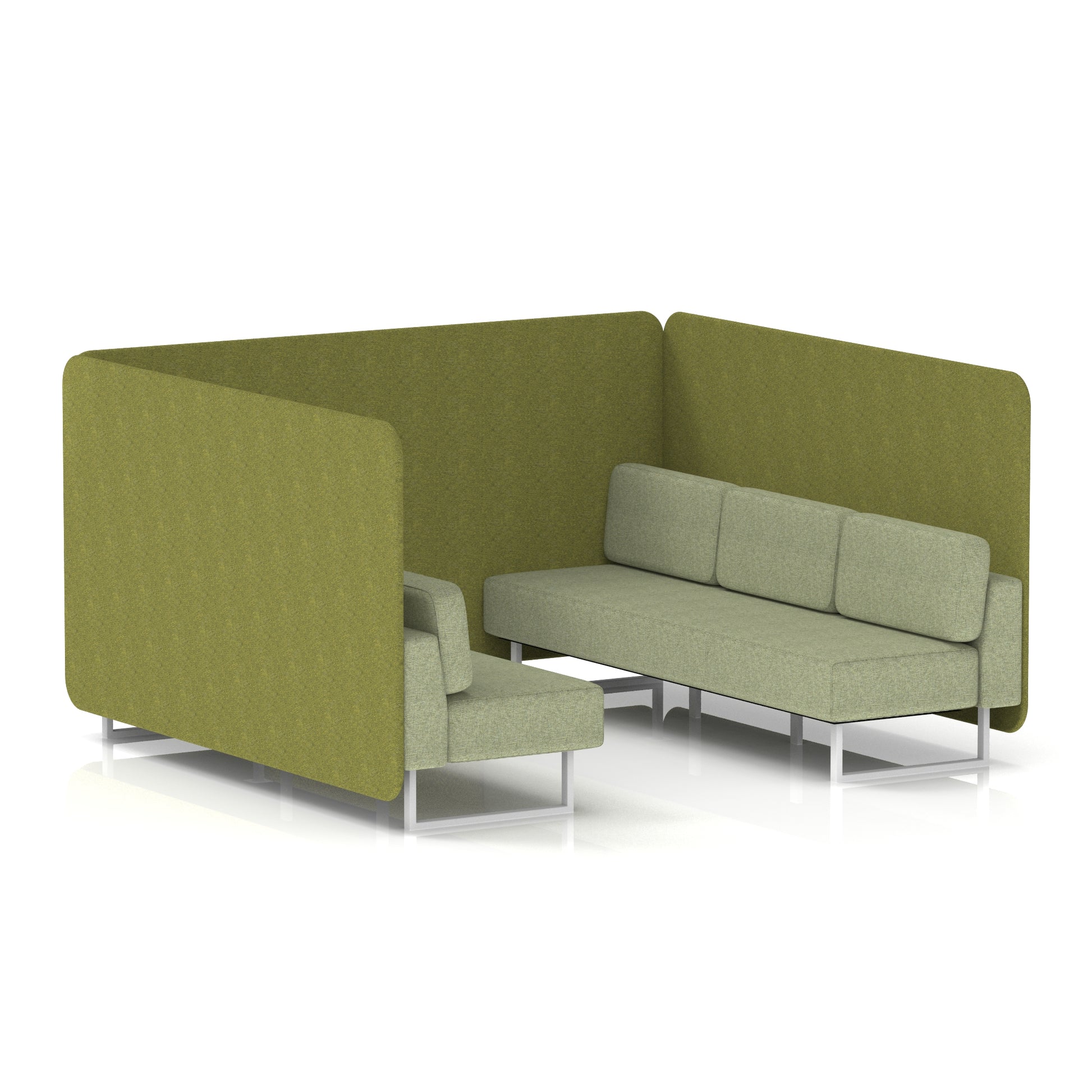 Brixworth Bench Booth in Two Tone