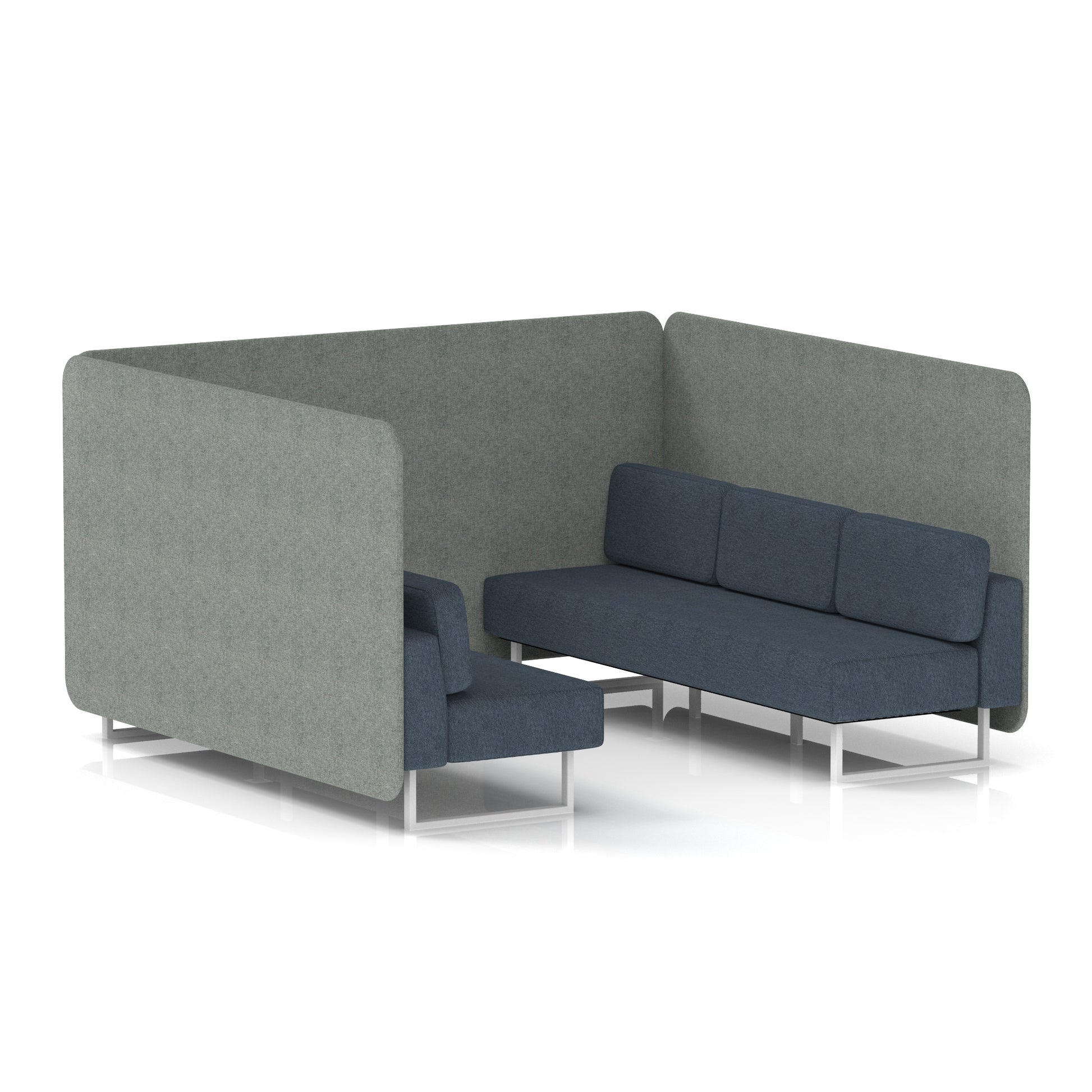 Brixworth Bench Booth in Two Tone