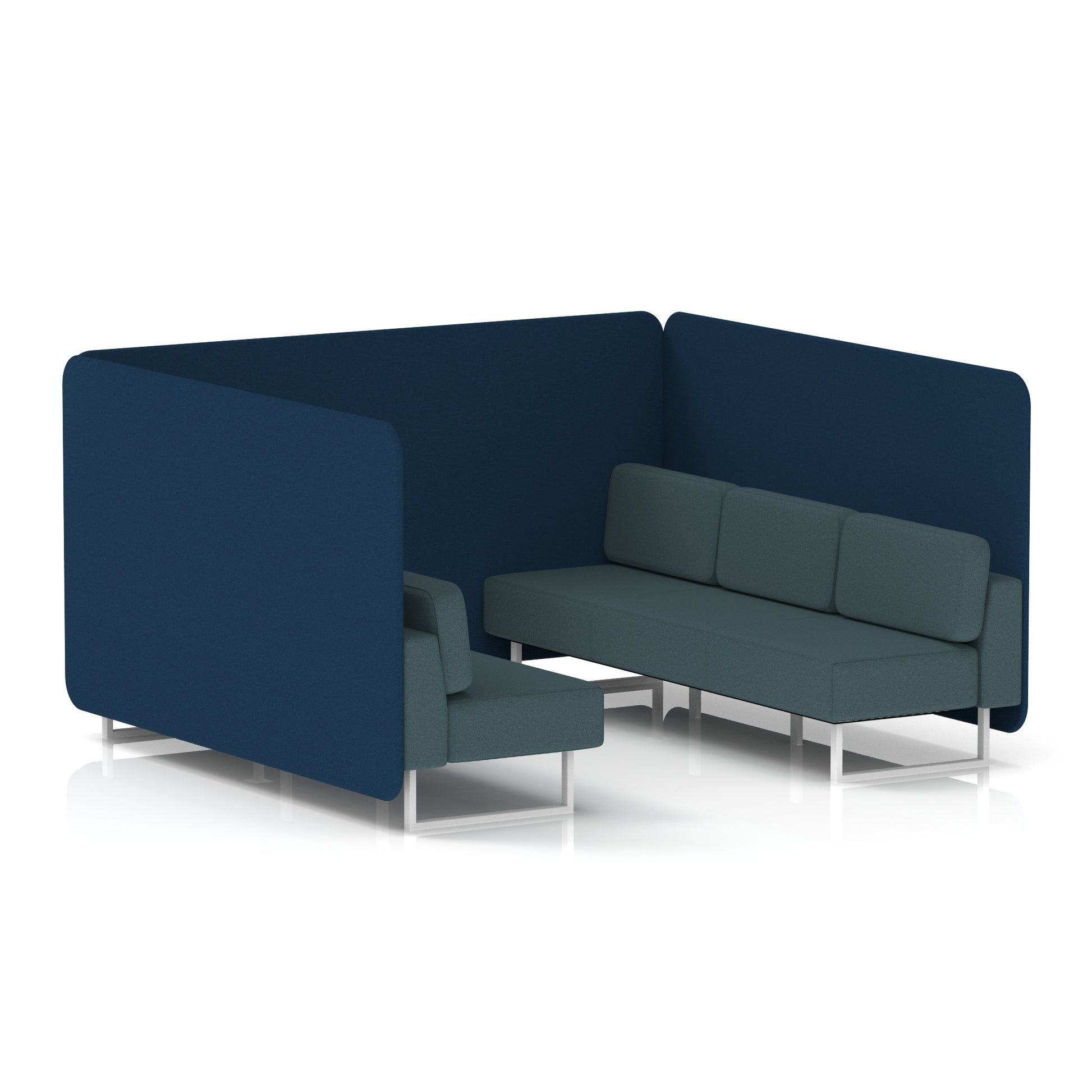 Brixworth Bench Booth in Two Tone