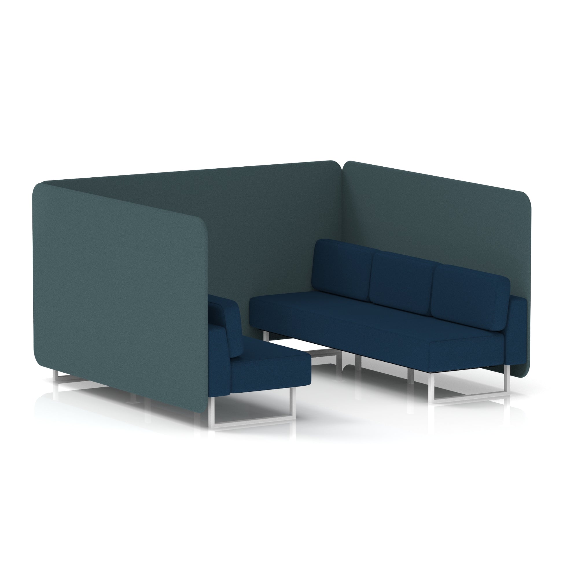 Brixworth Bench Booth in Two Tone
