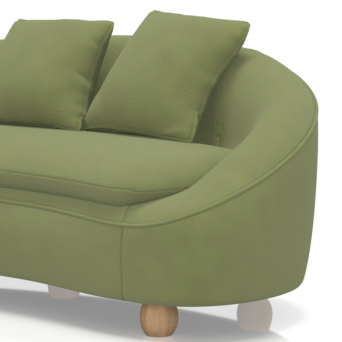 Mimi 3 Seater Curved Sofa