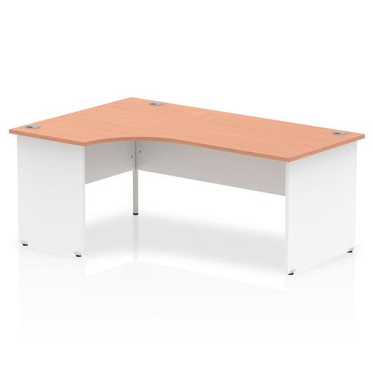 OE - Impulse 1800mm Left Crescent Desk Panel End Leg Two Tone