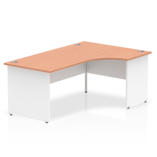 OE - Impulse 1800mm Right Crescent Desk Panel End Leg Two Tone