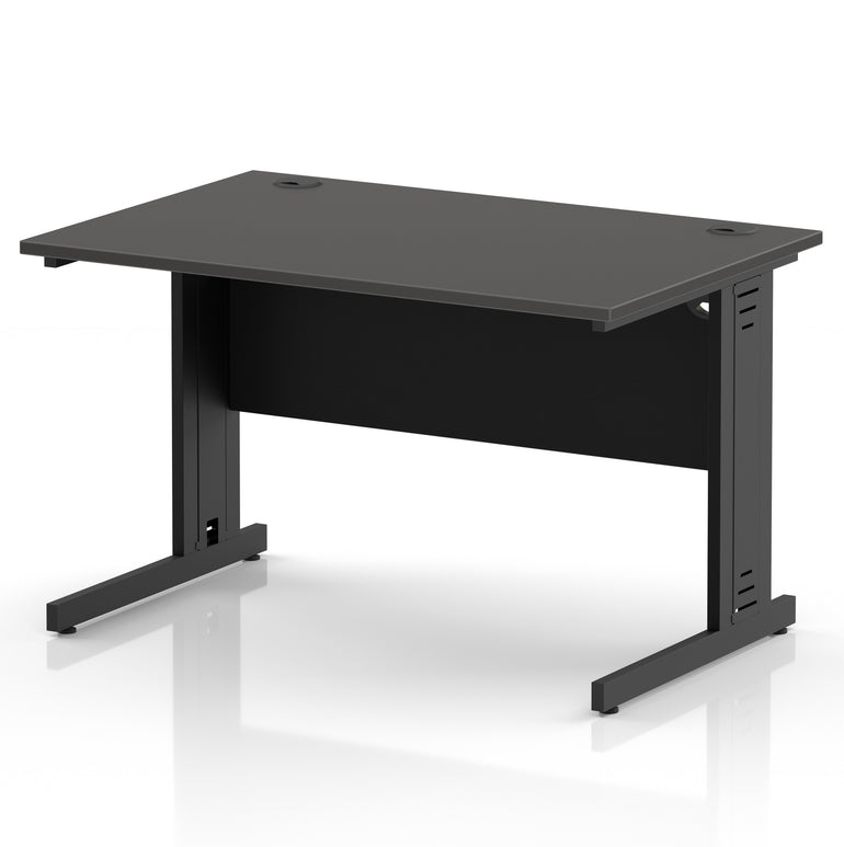Impulse 1200mm Straight Desk Cable Managed Leg