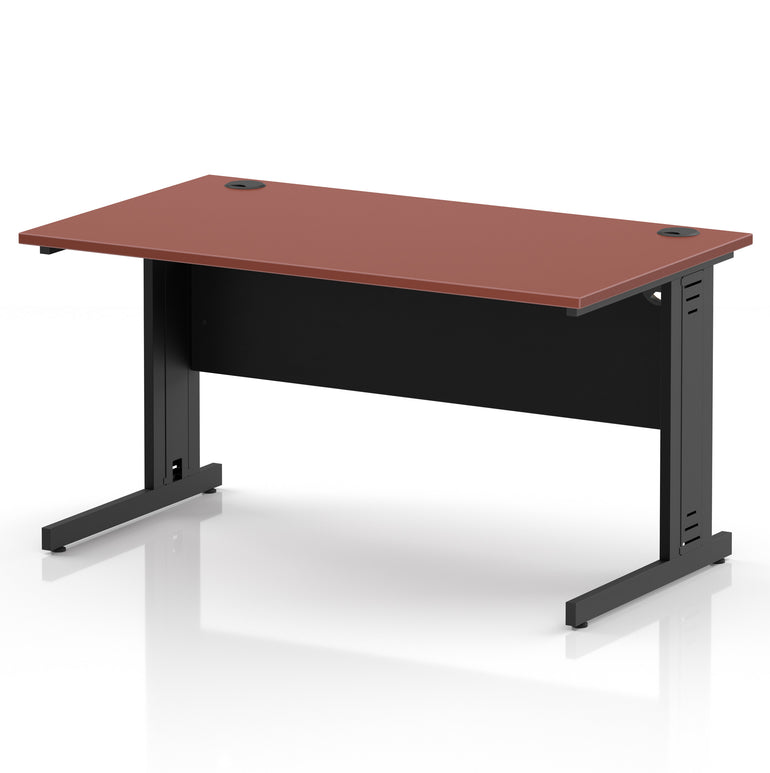 Impulse 1400mm Straight Desk Cable Managed Leg