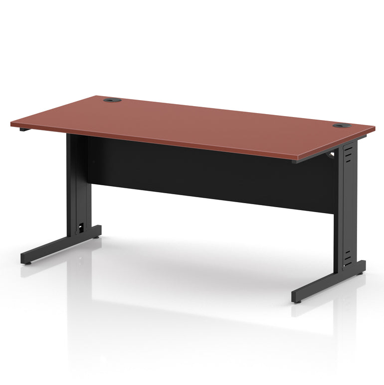 Impulse 1600mm Straight Desk Cable Managed Leg
