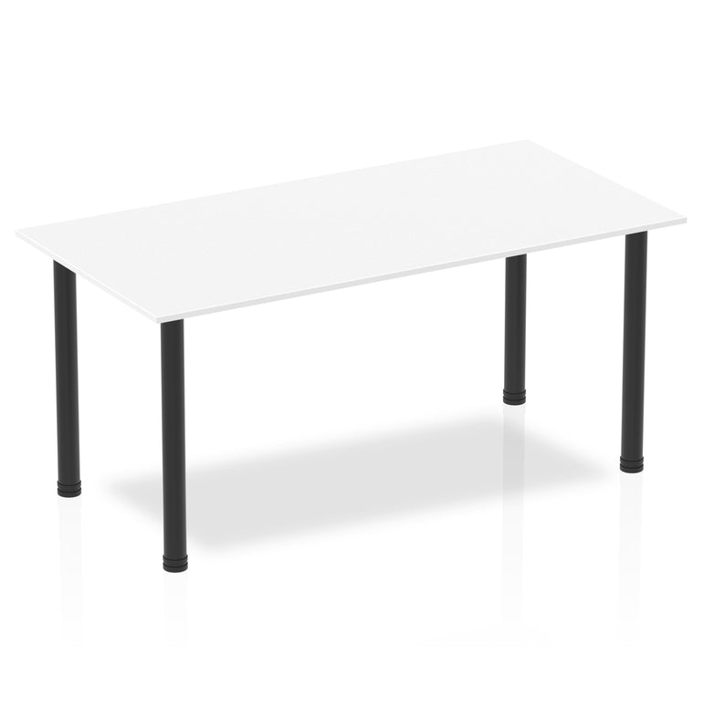 Impulse 1600mm Straight Table With Post Leg