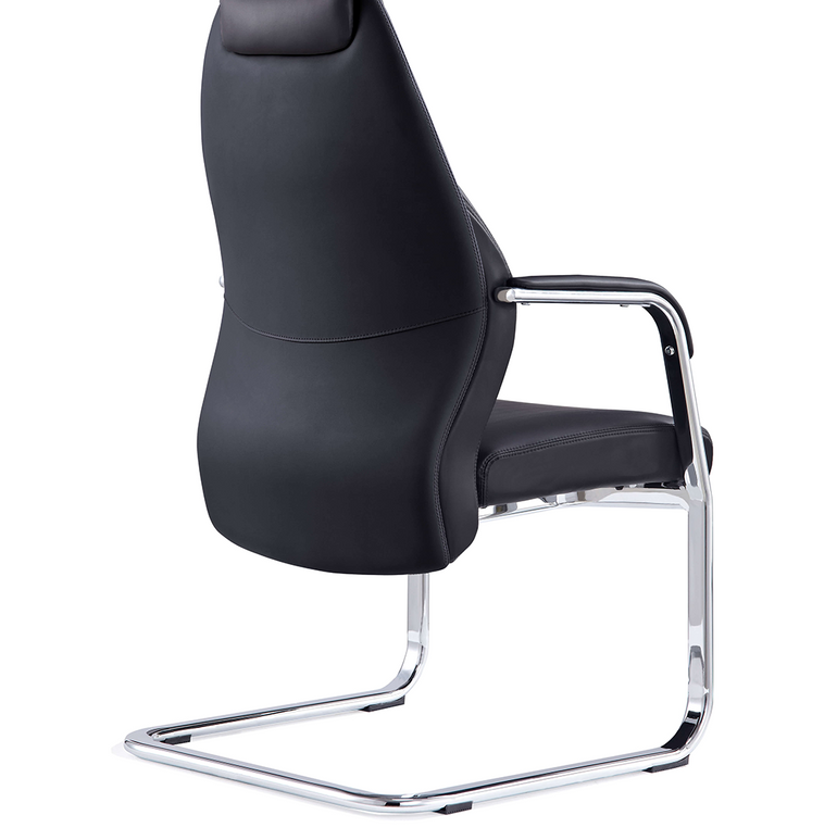 Mien High Back Leather Cantilever Visitor Office Chair