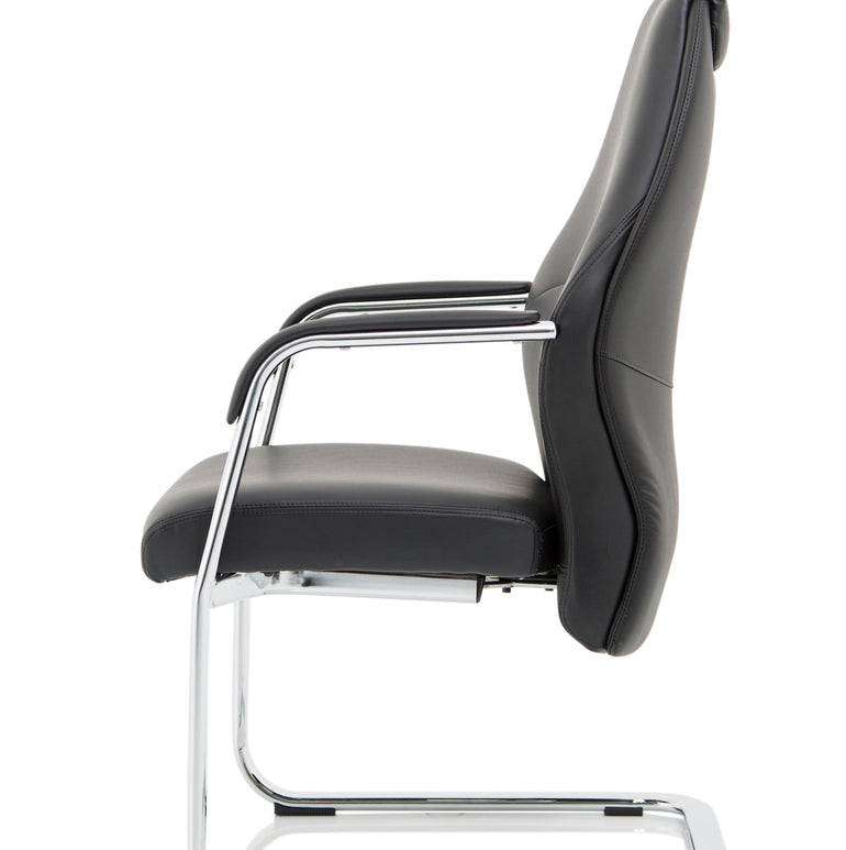 Mien High Back Leather Cantilever Visitor Office Chair