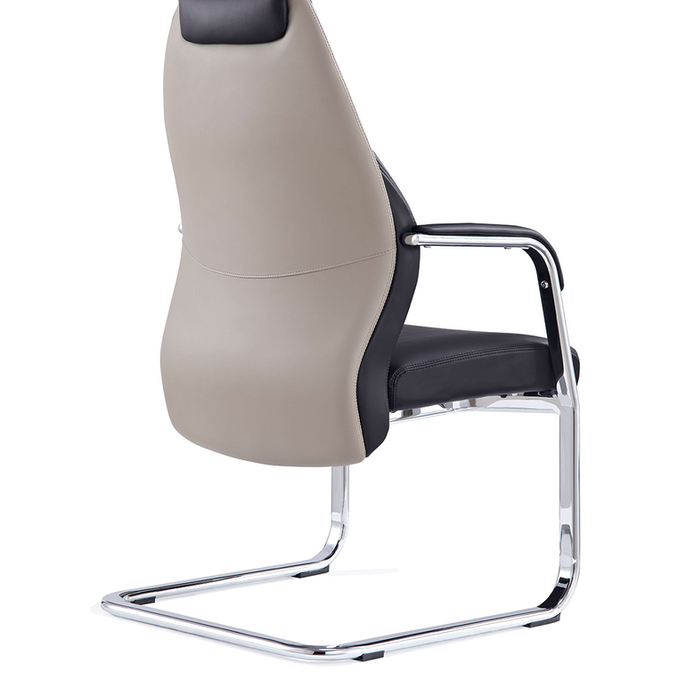 Mien High Back Leather Cantilever Visitor Office Chair