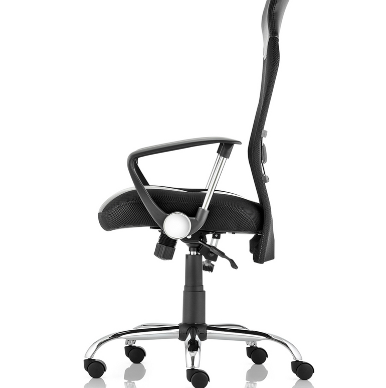 Vegas High Back Black Executive Office Chair with Arms