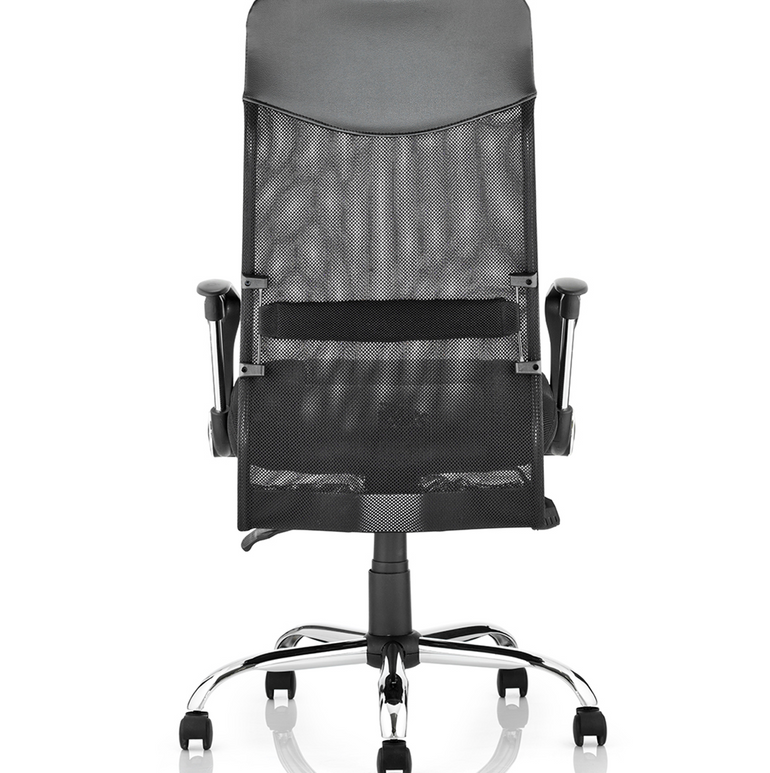 Vegas High Back Black Executive Office Chair with Arms