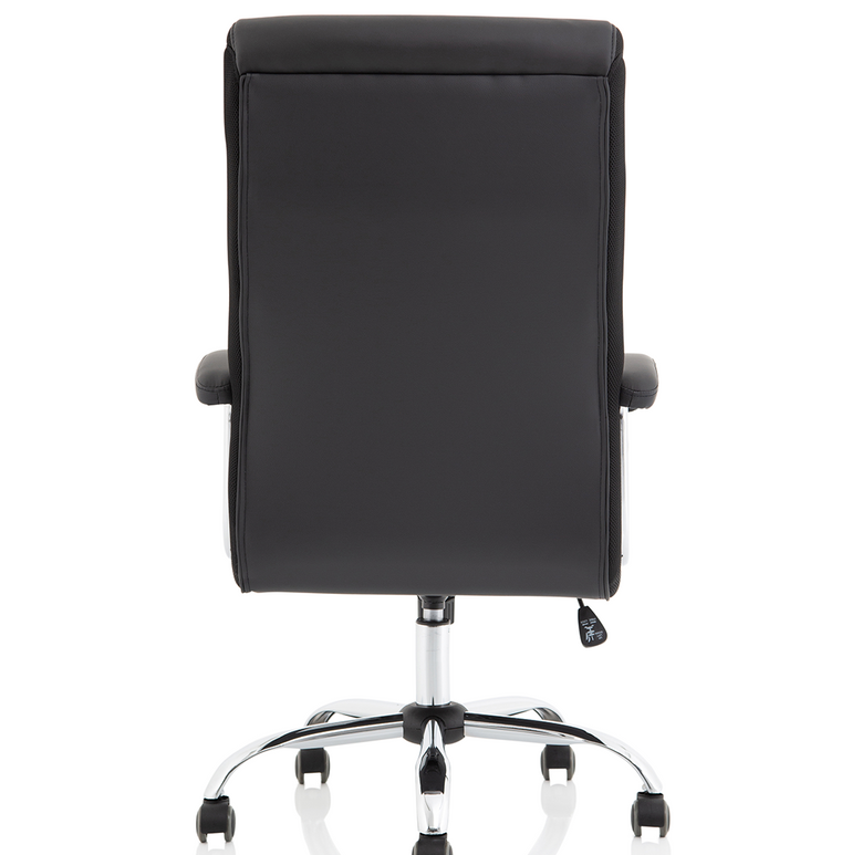 Dallas High Back Black Leather Executive Office Chair with Arms