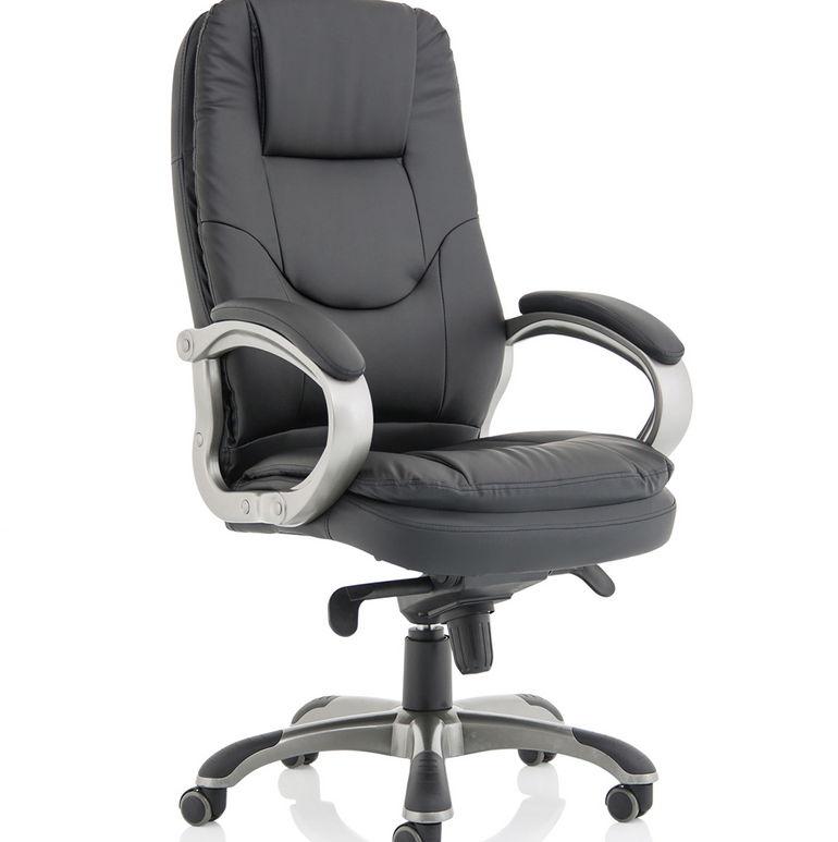Oscar High Back Black Executive Office Chair with Arms