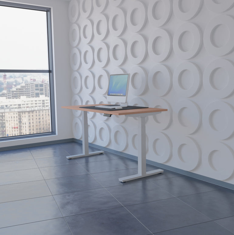 Air Height Adjustable Desk With Cable Ports