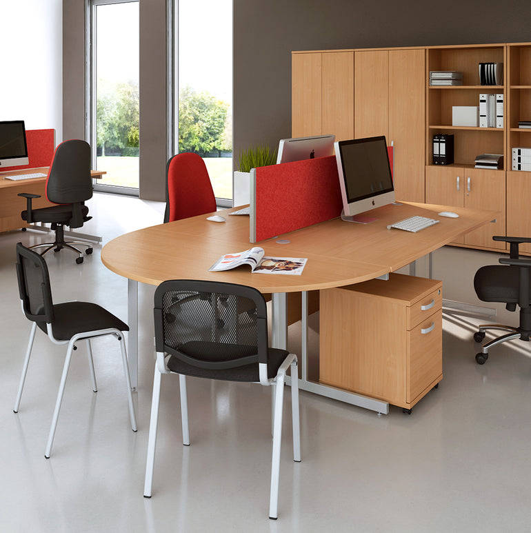 Impulse 1200mm Straight Desk Cantilever Leg