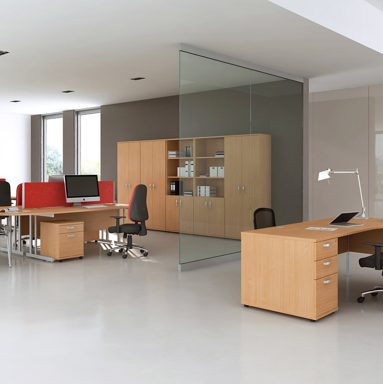 Impulse 1200mm Straight Desk Cantilever Leg