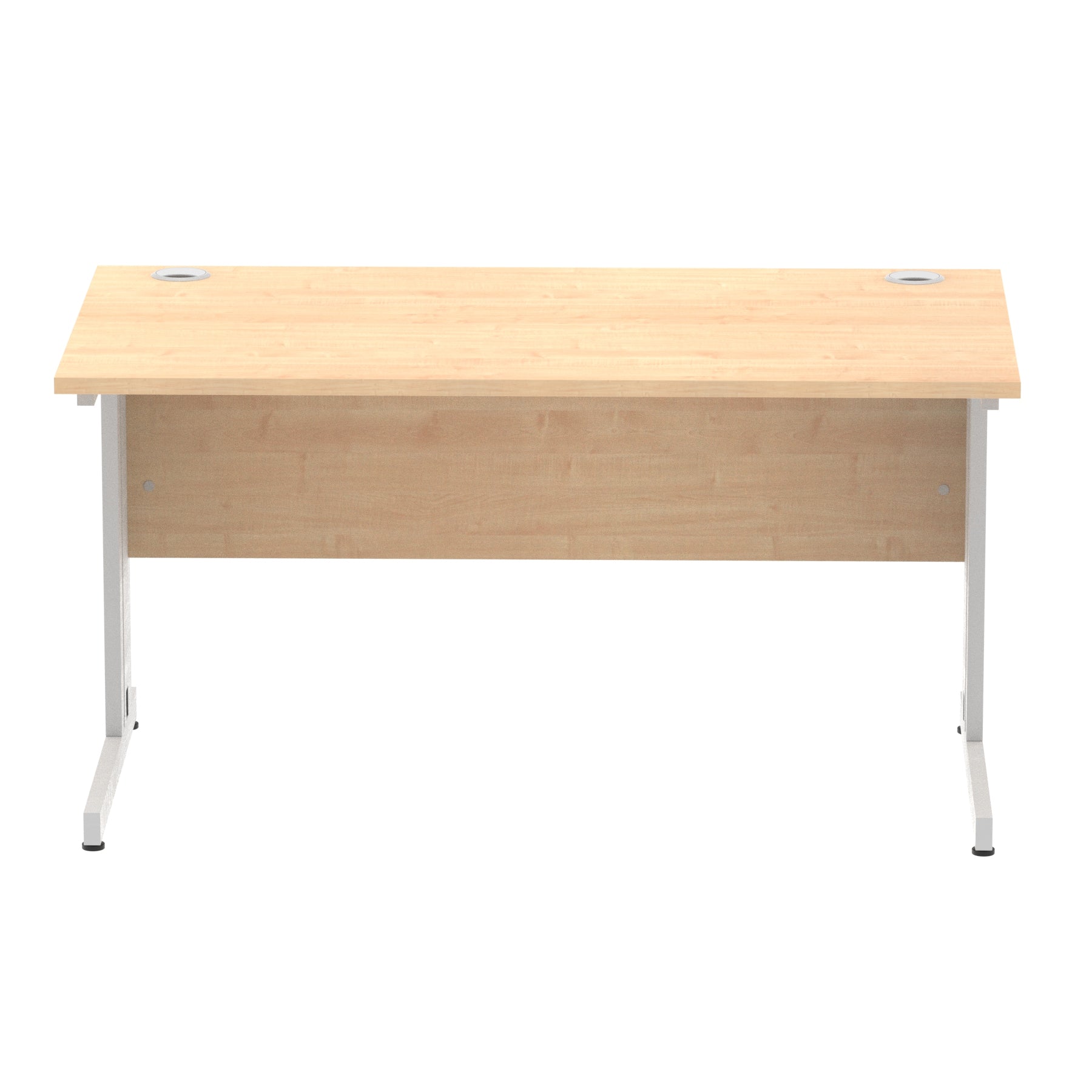 Impulse 1400mm Straight Desk Cable Managed Leg
