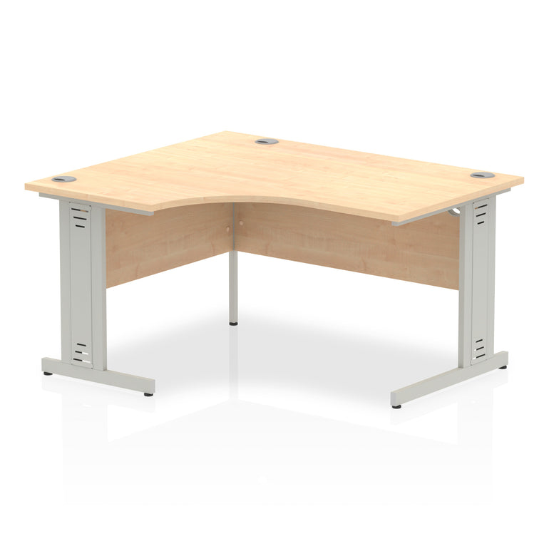Impulse 1400mm Left Crescent Desk Cable Managed Leg