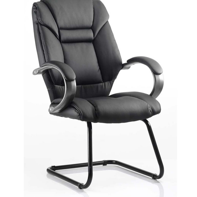 Galloway High Back Cantilever Visitor Chair with Arms
