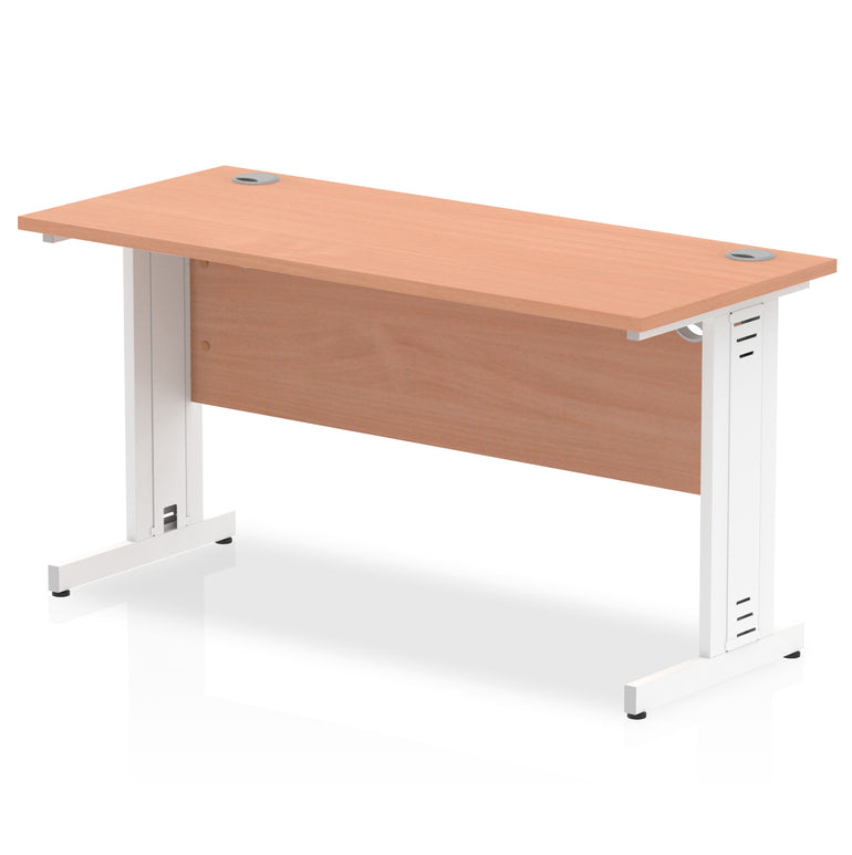Impulse 1400mm Slimline Desk Cable Managed Leg