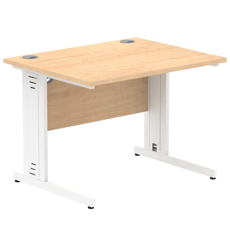 Impulse 1000mm Straight Desk Cable Managed Leg