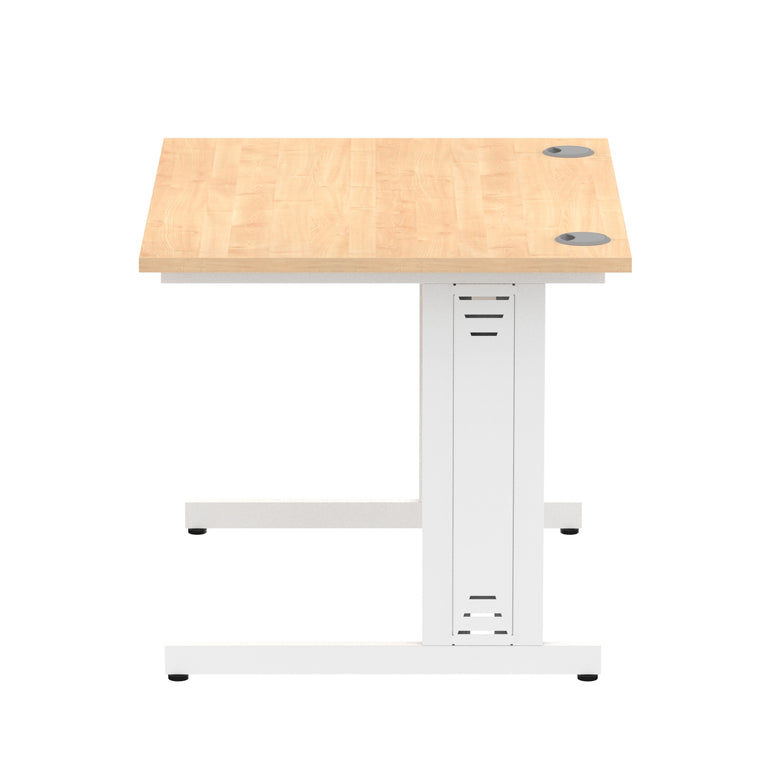 Impulse 1000mm Straight Desk Cable Managed Leg
