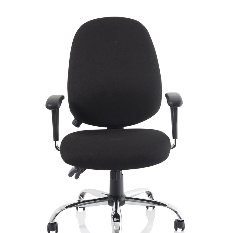 Lisbon Medium Back Task Operator Office Chair with Height Adjustable Arms