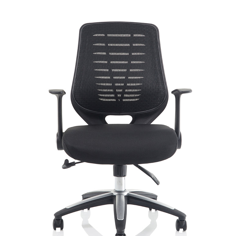 Relay Medium Mesh Back Task Operator Office Chair with Arms