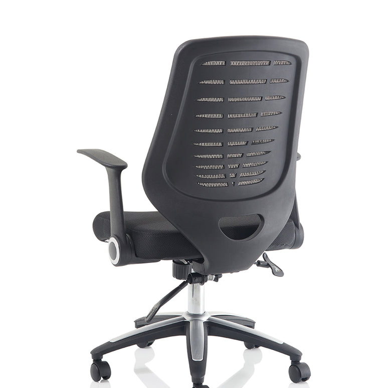 Relay Medium Mesh Back Task Operator Office Chair with Arms