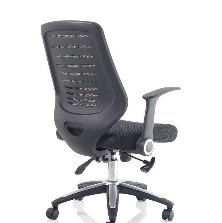 Relay Medium Mesh Back Task Operator Office Chair with Arms