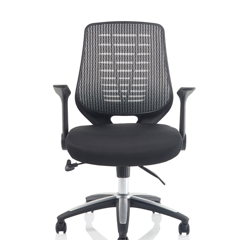 Relay Medium Mesh Back Task Operator Office Chair with Arms