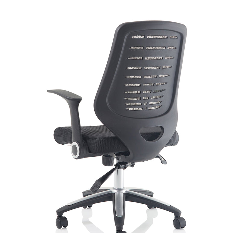 Relay Medium Mesh Back Task Operator Office Chair with Arms