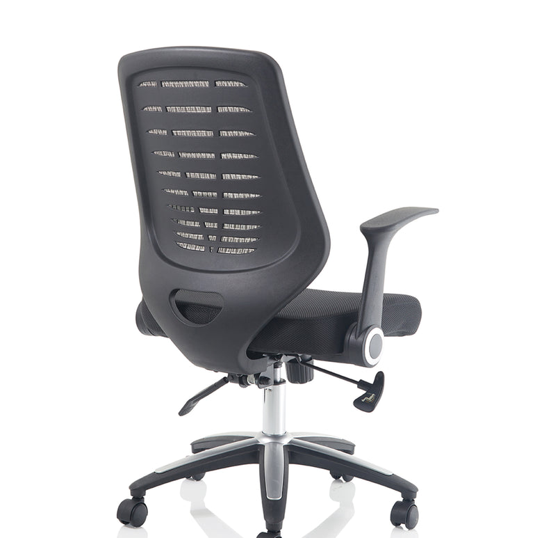 Relay Medium Mesh Back Task Operator Office Chair with Arms