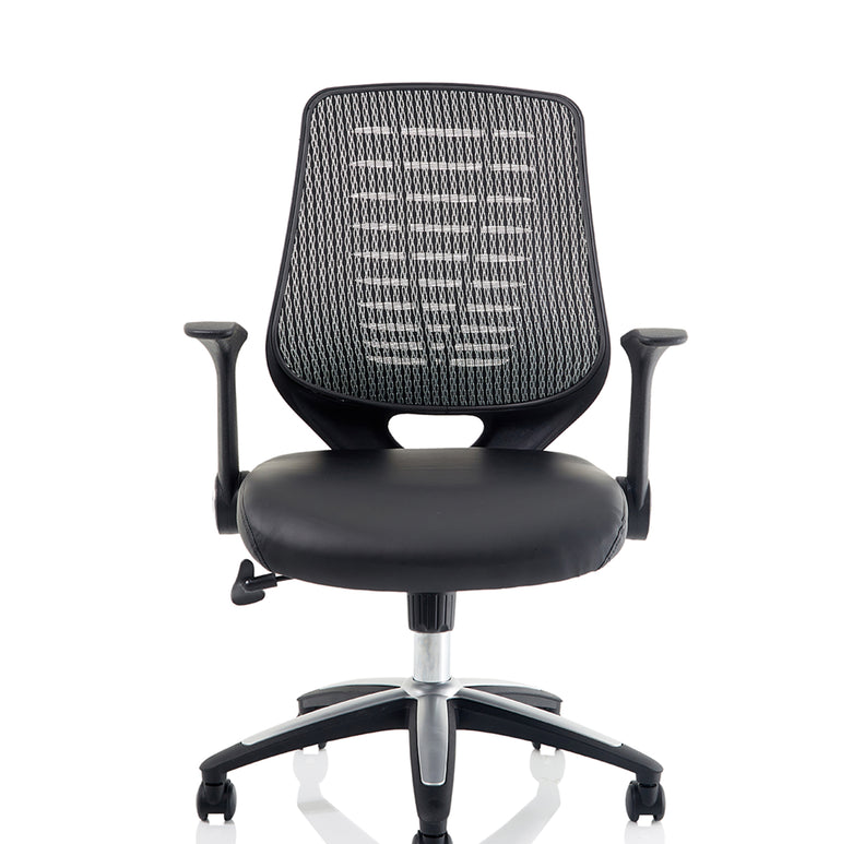 Relay Medium Mesh Back Task Operator Office Chair with Arms