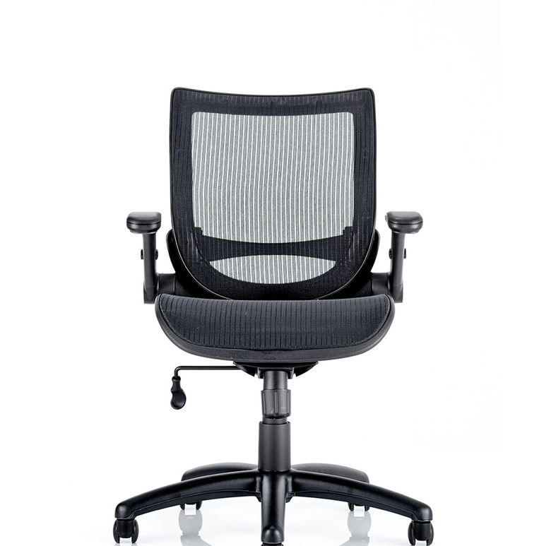 Fuller Medium Mesh Back Task Operator Office Chair with Folding Arms