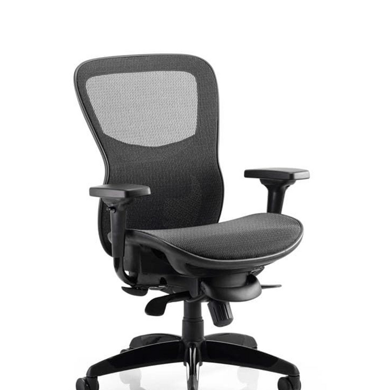 Stealth Shadow High Mesh Back Ergonomic Posture Chair with Arms